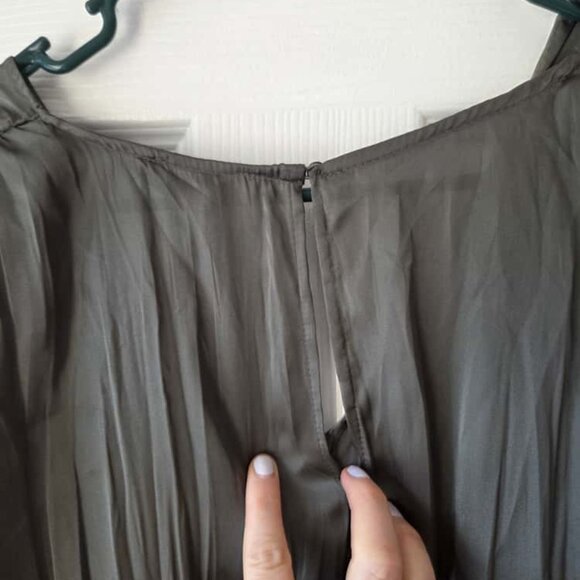 Zara Army Green Mini Dress M NWT $50 - Picture 5 of 11